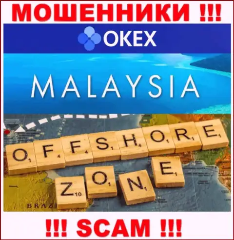 OKEx расположились в офшоре, на территории - Malaysia