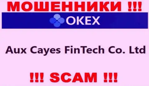 Aux Cayes FinTech Co. Ltd это контора, владеющая аферистами OKEx