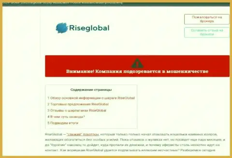 Внимательно читайте предложения сотрудничества РисеГлобал, в компании обманывают (обзор противозаконных действий)