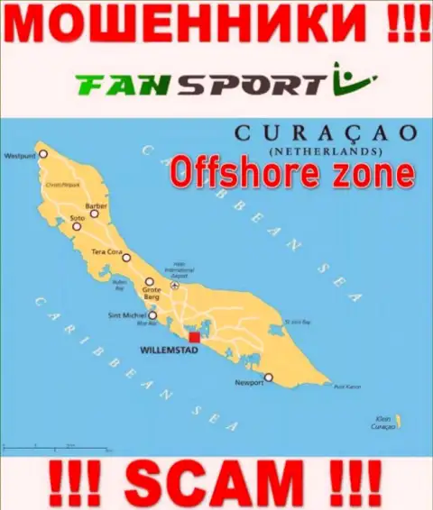 Офшорное место регистрации Фан-Спорт Ком - на территории Curacao