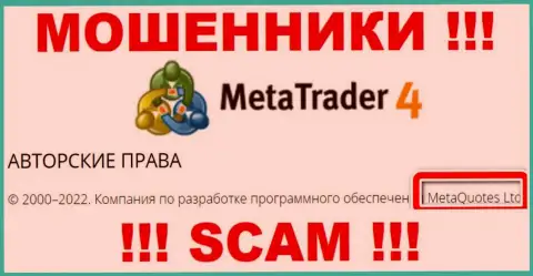 MetaQuotes Ltd - это руководство неправомерно действующей компании Meta Trader 4