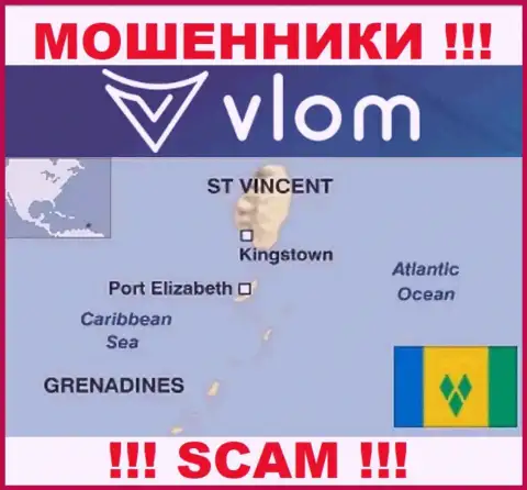 Влом имеют регистрацию на территории - Saint Vincent and the Grenadines, остерегайтесь совместного сотрудничества с ними