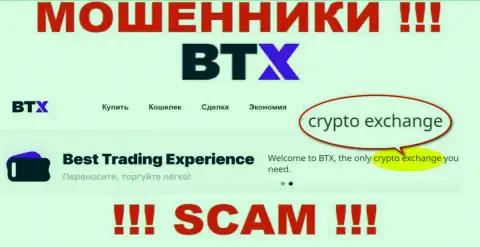 Crypto trading - сфера деятельности противоправно действующей организации BTX