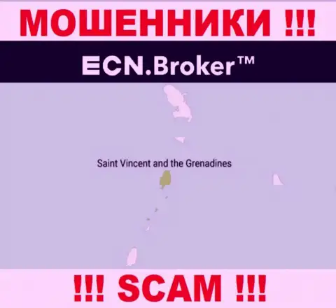 Пустив корни в офшоре, на территории St. Vincent and the Grenadines, ECN Broker беспрепятственно грабят своих клиентов