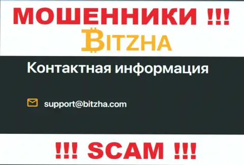 Адрес электронного ящика мошенников Битжа24 Ком, информация с официального сайта