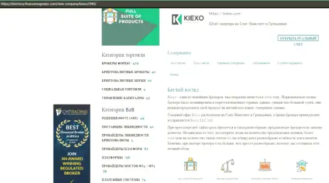 Статья про ФОРЕКС дилинговую компанию KIEXO опубликована на сайте Directory FinanceMagnates Com