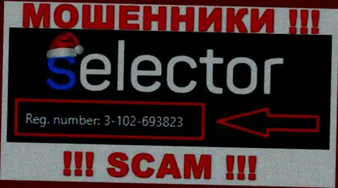Selector Gg мошенники всемирной internet сети !!! Их регистрационный номер: 3-102-693823