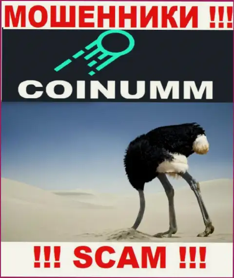 Организация Coinumm Com не имеет регулятора и лицензии на право осуществления деятельности