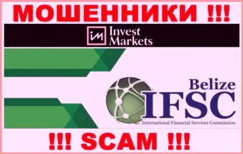 Invest Markets беспрепятственно крадет вложения наивных клиентов, так как его прикрывает мошенник - ИФСК