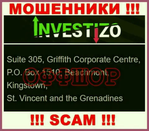 Не взаимодействуйте с internet-мошенниками Инвестицо - сливают !!! Их адрес регистрации в оффшорной зоне - Сьют 305, Корпоративный центр Гриффита, П.О. Бокс 1510, Бичмонт, Кингстаун, Сент-Винсент и Гренадины