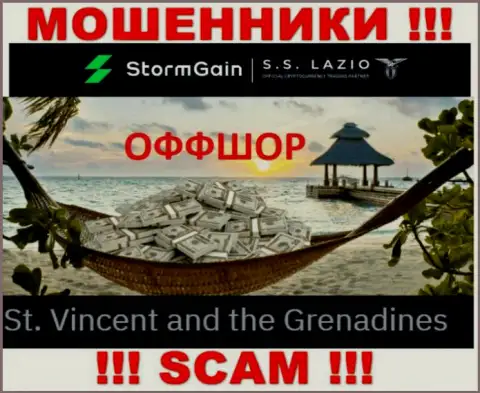 St. Vincent and the Grenadines - вот здесь, в оффшоре, зарегистрированы интернет-мошенники StormGain