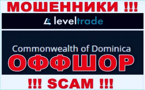Прячутся мошенники LevelTrade Io  в офшорной зоне  - Dominika, будьте бдительны !!!