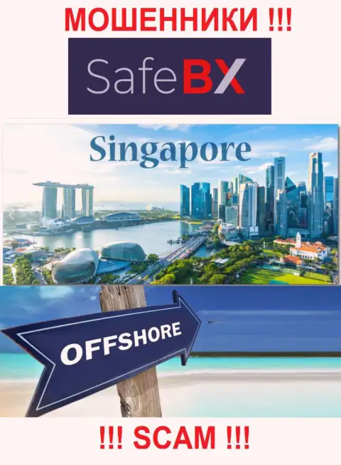 Singapore - офшорное место регистрации мошенников SafeBX Com, расположенное на их web-портале