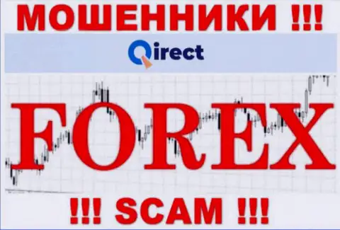Qirect Com лишают финансовых вложений наивных клиентов, которые повелись на законность их работы