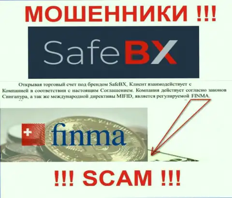 SafeBX Com и их регулятор: FINMA это АФЕРИСТЫ !