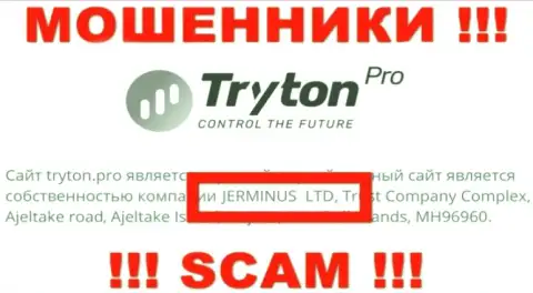 Инфа об юридическом лице TrytonPro - им является компания Jerminus LTD
