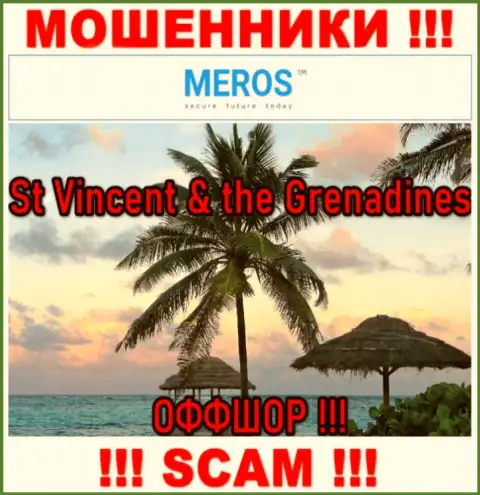 St Vincent & the Grenadines это официальное место регистрации организации MerosTM
