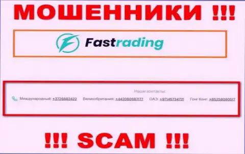 Fas Trading жуткие интернет мошенники, выкачивают деньги, звоня доверчивым людям с разных номеров телефонов