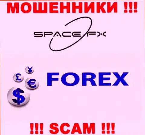 СпейсФХ Орг - это подозрительная организация, вид деятельности которой - Forex