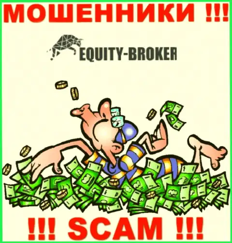 Не стоит платить никакого налога на доход в Equitybroker Inc, все равно ни копеечки не дадут забрать