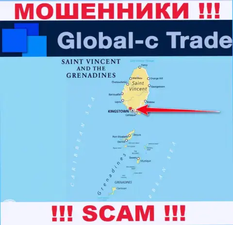 Будьте осторожны internet кидалы GlobalC Trade зарегистрированы в оффшоре на территории - Сент-Винсент и Гренадины