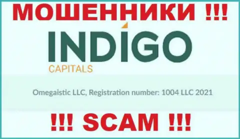 Рег. номер очередной незаконно действующей организации Индиго Капиталс - 1004 LLC 2021