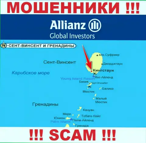 AllianzGI Ru Com беспрепятственно обувают, потому что находятся на территории - Kingstown, St. Vincent and the Grenadines