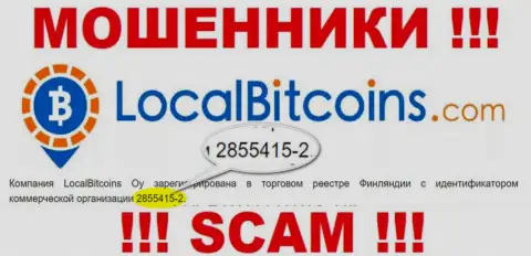 Local Bitcoins - это МОШЕННИКИ, номер регистрации (28554152) тому не препятствие