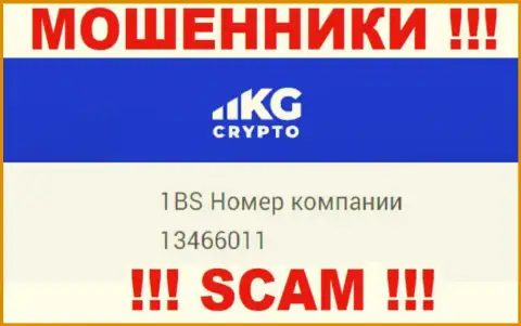 Номер регистрации конторы CryptoKG, Inc, в которую денежные активы советуем не отправлять: 13466011