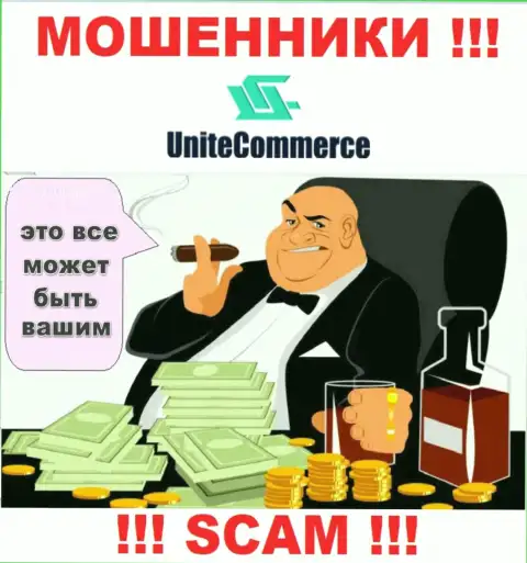 Не попадите в ловушку internet-мошенников Unite Commerce, не вводите дополнительные средства