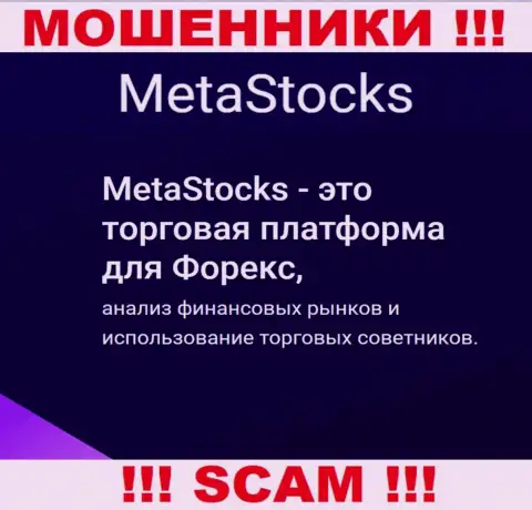 Форекс - в этой сфере работают ушлые мошенники Meta Stocks