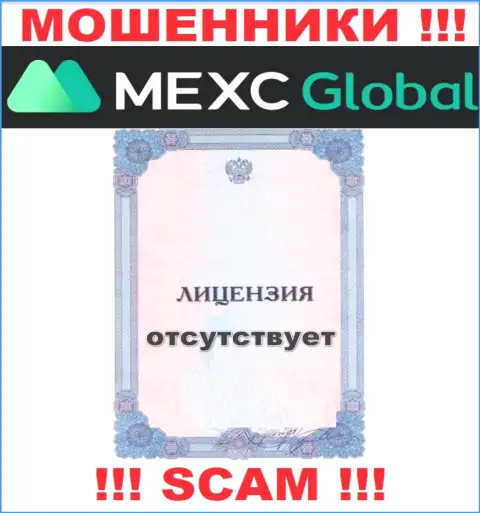 У ворюг MEXC Global на информационном сервисе не размещен номер лицензии организации ! Осторожно